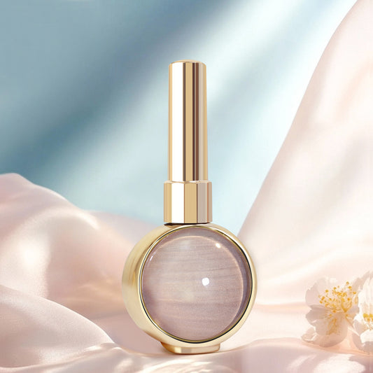 Meow Beauty SR Champagne Nude Cat Eye Gel Polish – Soft Glow Magnetic Effect | Elegant Neutral