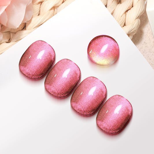 Meow Beauty Pink Cat Eye Gel Polish – Radiant Rose Glow