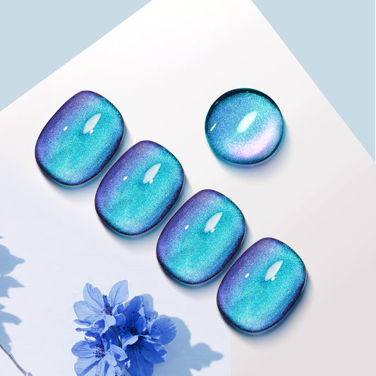 Meow Beauty Blue Cat Eye Gel Polish – Midnight Magnetic Elegance