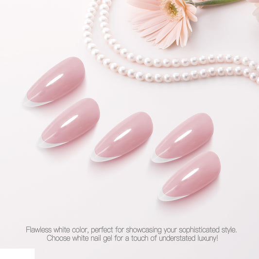 Meow Beauty Pure White Gel Polish – Clean, Crisp & Perfect for Art or French Tips