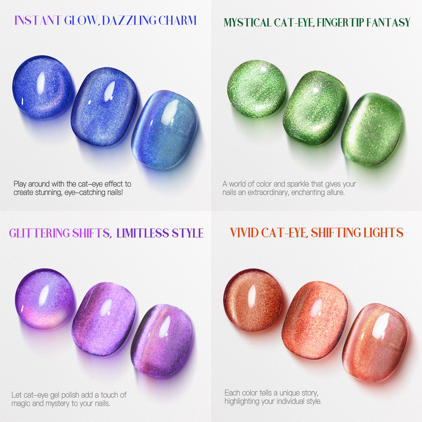 Meow Beauty 15ml Gel Polish Set - Smooth Texture Manicure Kit for Personal & Salon Use Multiple Color Options Long-Wearing Easy Application