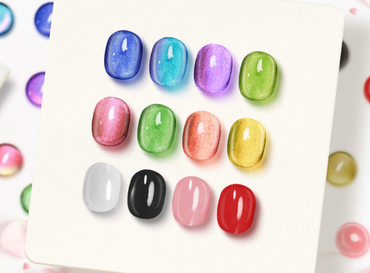 Meow Beauty 15ml Gel Polish Set - Smooth Texture Manicure Kit for Personal & Salon Use Multiple Color Options Long-Wearing Easy Application