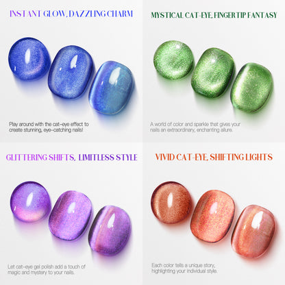 Meow Beauty 15ml Gel Polish Set - Smooth Texture Manicure Kit for Personal & Salon Use Multiple Color Options Long-Wearing Easy Application